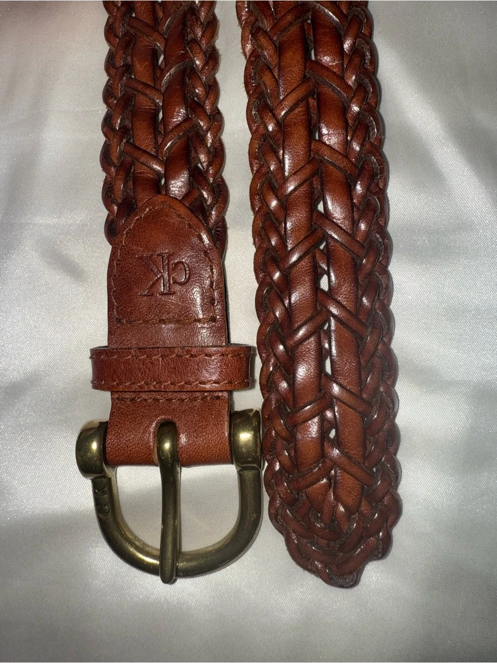 Calvin Klein Braided Leather Belt